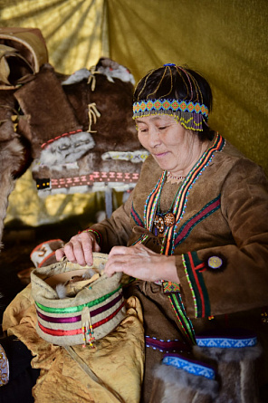 Октябрина Абрамова, село Усть-Нюкжа. Фото - Наталья Поспелова